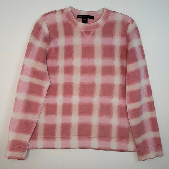 Marc by Marc Jacobs Tops - Marc by Marc Jacobs Plaid Gingham Crewneck Sweatshirt